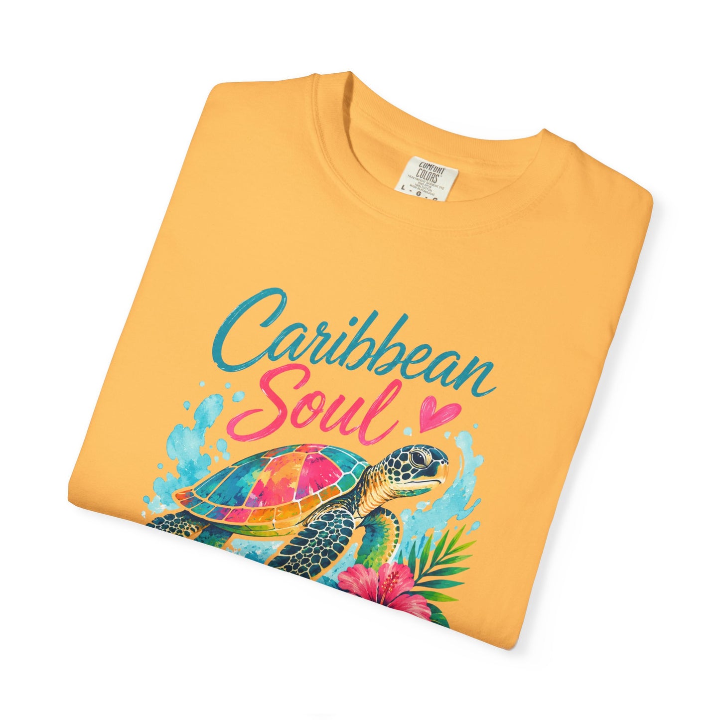 Caribbean Soul T-Shirt — Sea Turtle Floral Tropical Tee