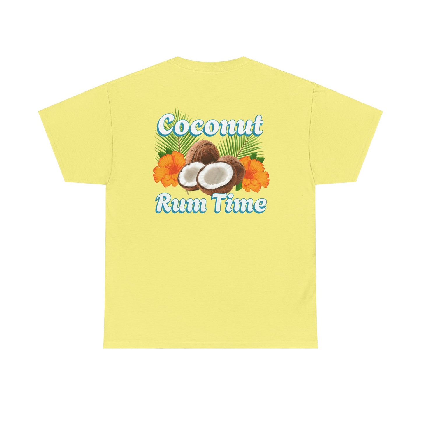 Coconut Rum Time Unisex Heavy Cotton Tee