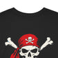 Pirate Skull & Shark Fin T-Shirt — Nautical Skull Crossbones Tee