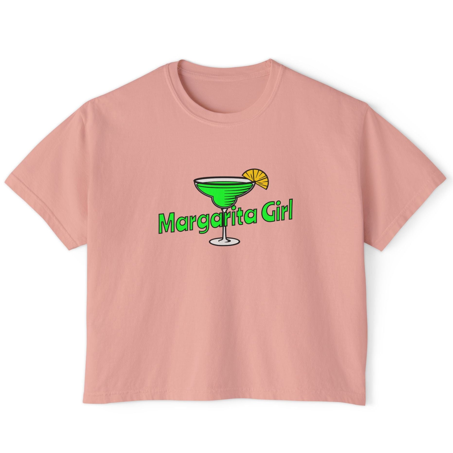 Margarita Girl Boxy Tee — Women's Cocktail Graphic T-Shirt by Caribbean Rays