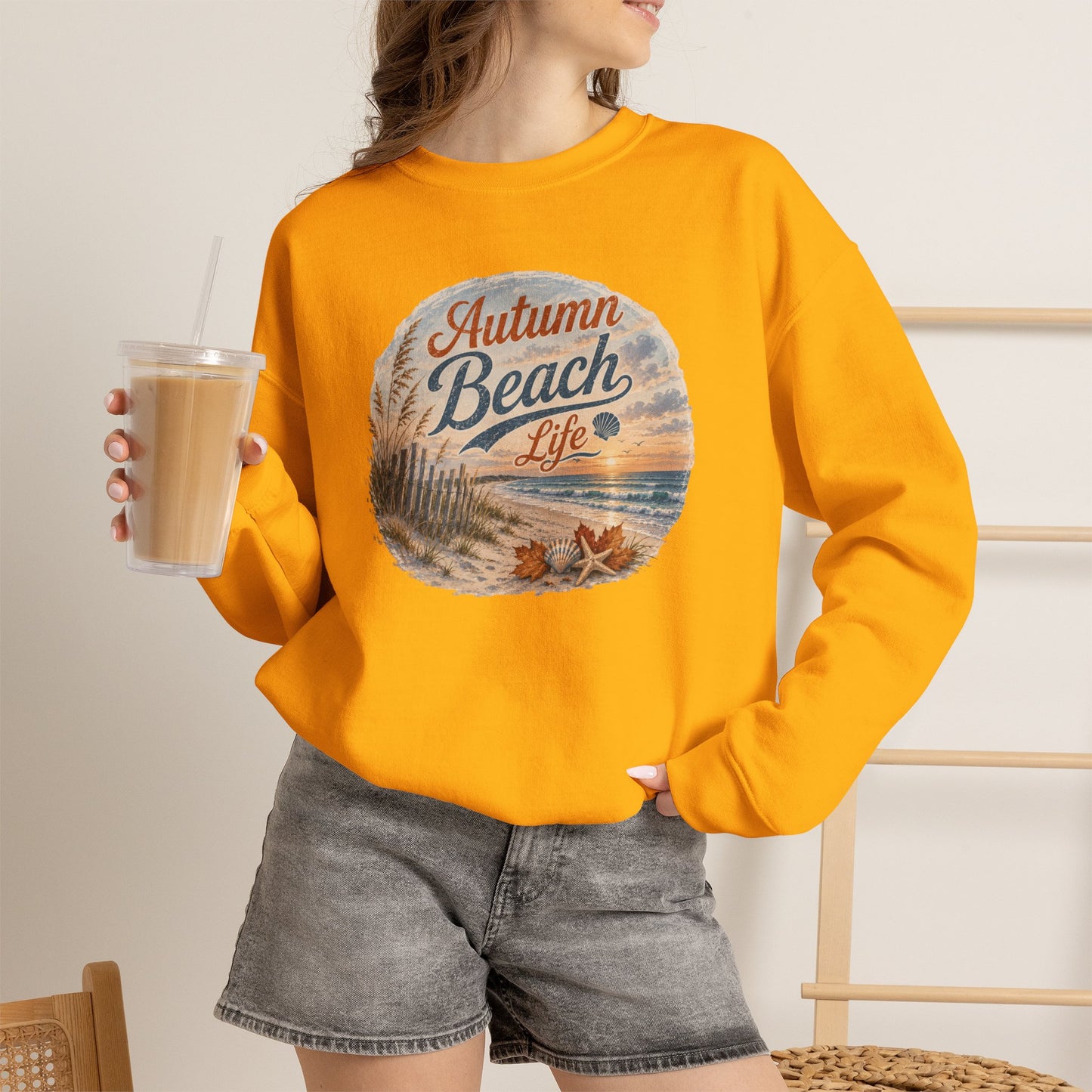 Autumn Beach Life Sweatshirt
