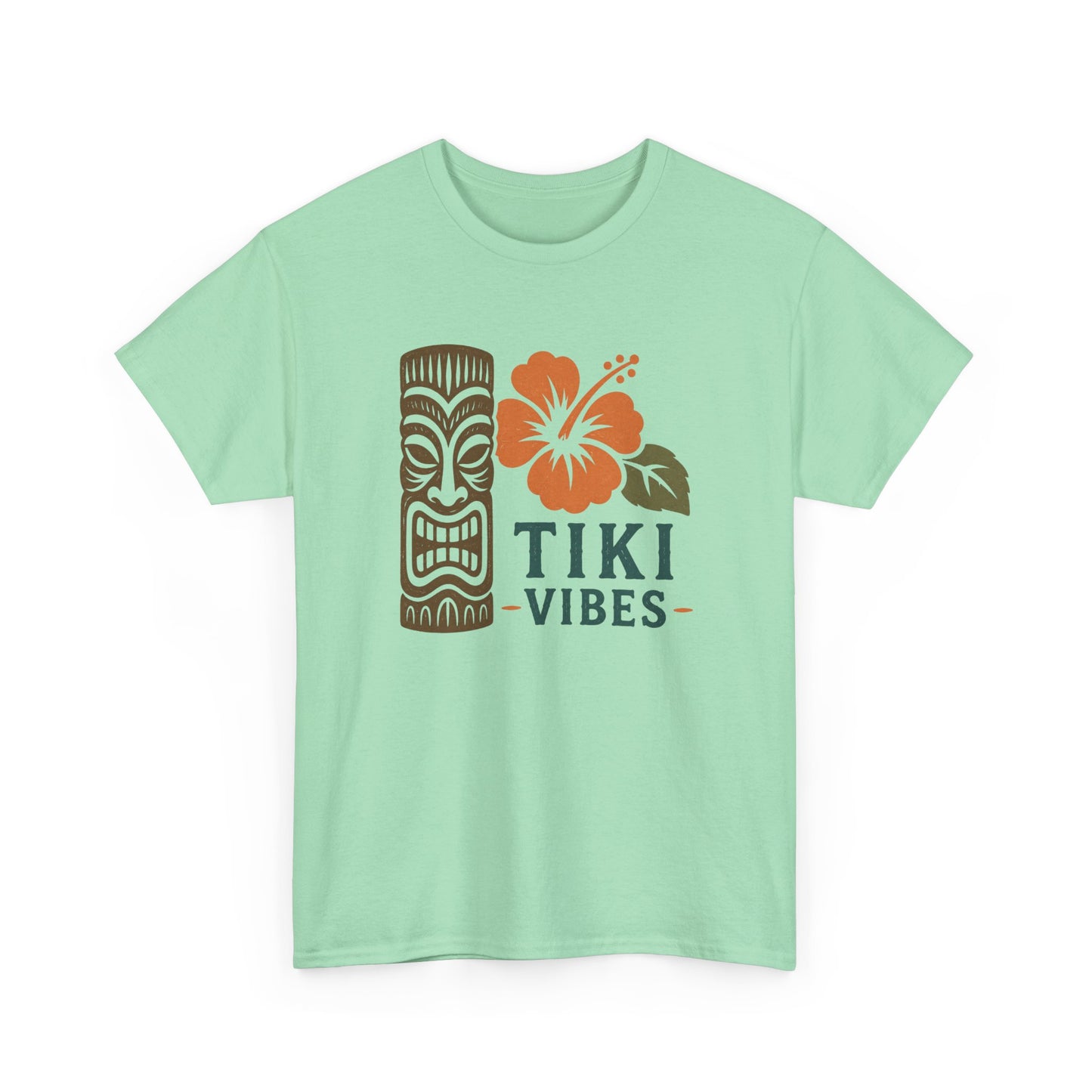 Tiki Vibes Floral Hibiscus Tee