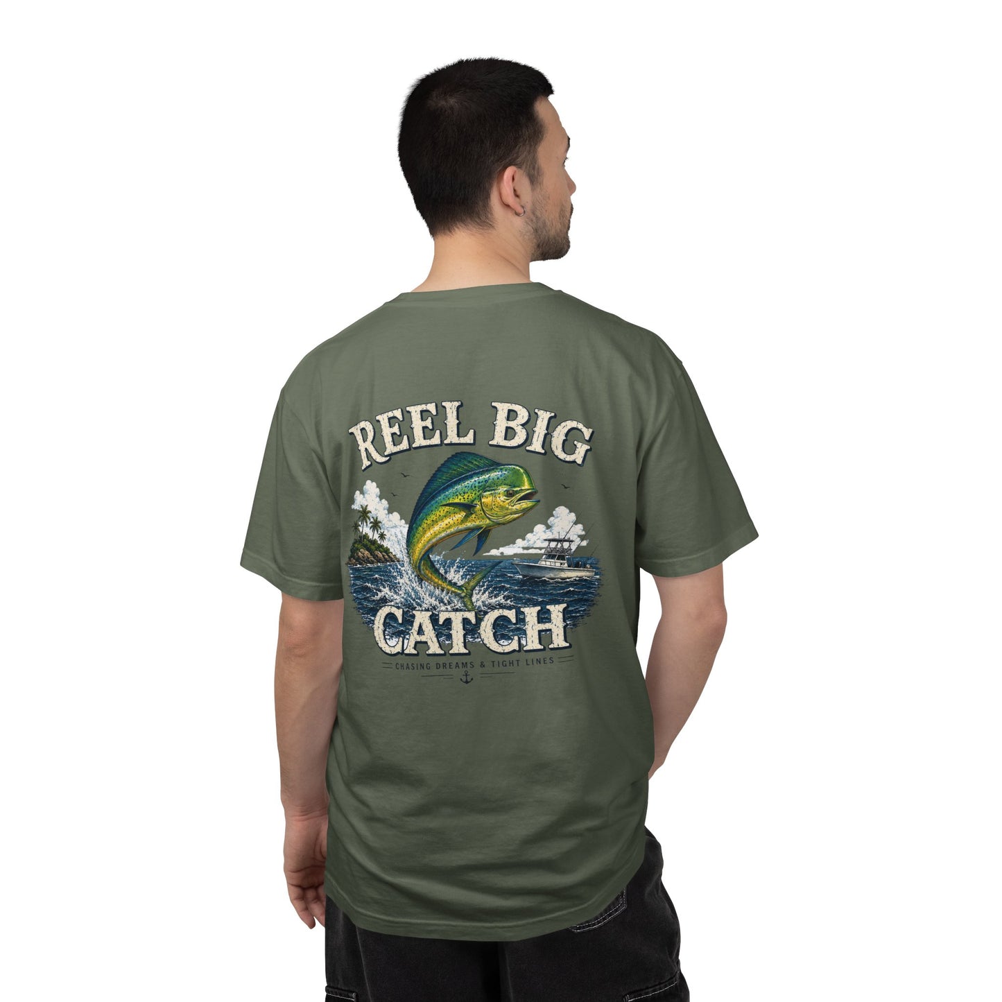 Reel Big Catch Mahi-Mahi T-Shirt, Bull Dolphin, Dorado