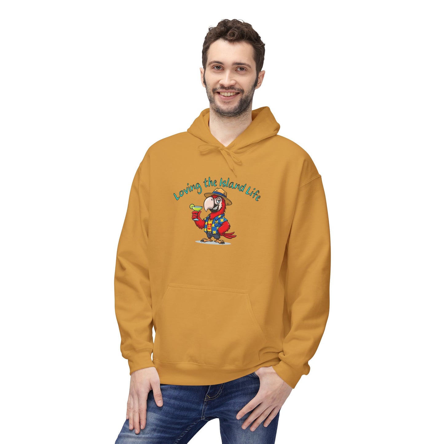 Loving the Island Life Hoodie — Tropical Beach Vacation Pullover