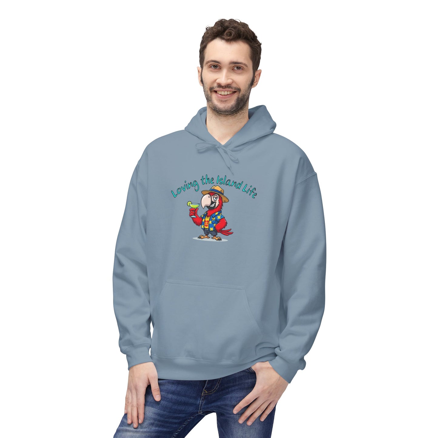 Loving the Island Life Hoodie — Tropical Beach Vacation Pullover