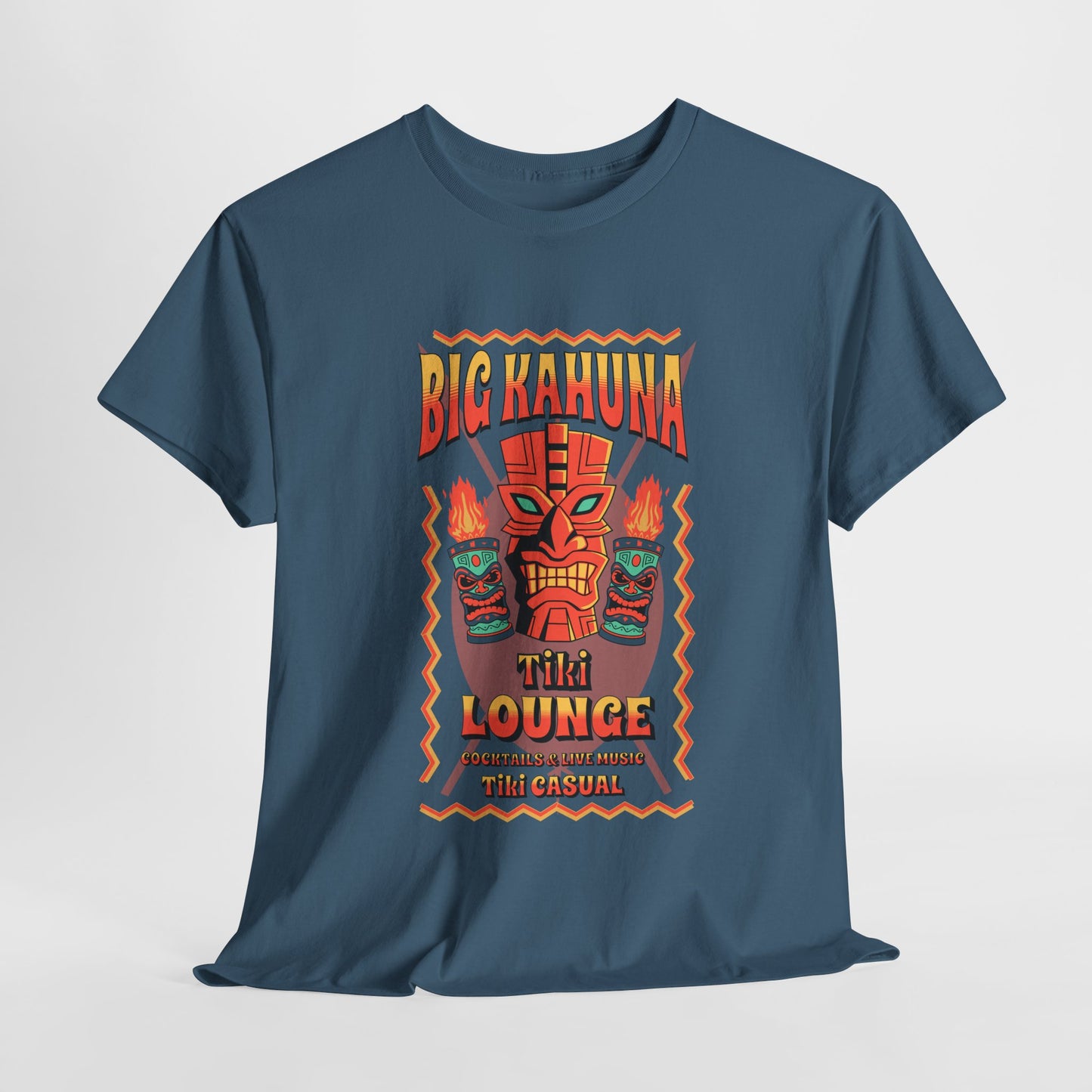 Big Kahuna Tiki Lounge Tee – Heavy Cotton Graphic Unisex T-Shirt