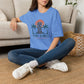 Tiki Vibes Sunset Tee (Palm Trees & Tiki Mask)