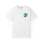 T-Shirt — "Living in Paradise and Loving It" Tropical Parrot Beach Tee