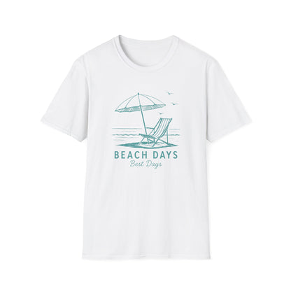 Beach Days T-Shirt — Relaxing Beach Chair & Umbrella Graphic