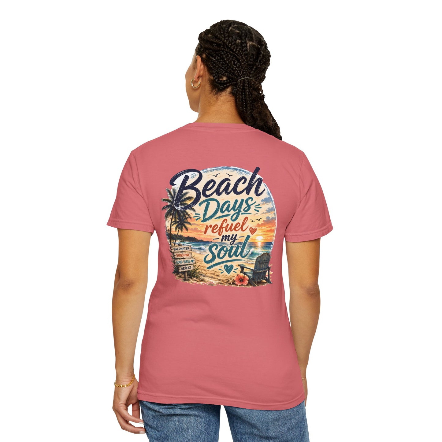 Beach Days T-Shirt — "Beach Days Refuel My Soul" Graphic Tee