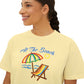 All The Beach Women's Boxy Tee – Beach Umbrella & Chair Summer Shirt