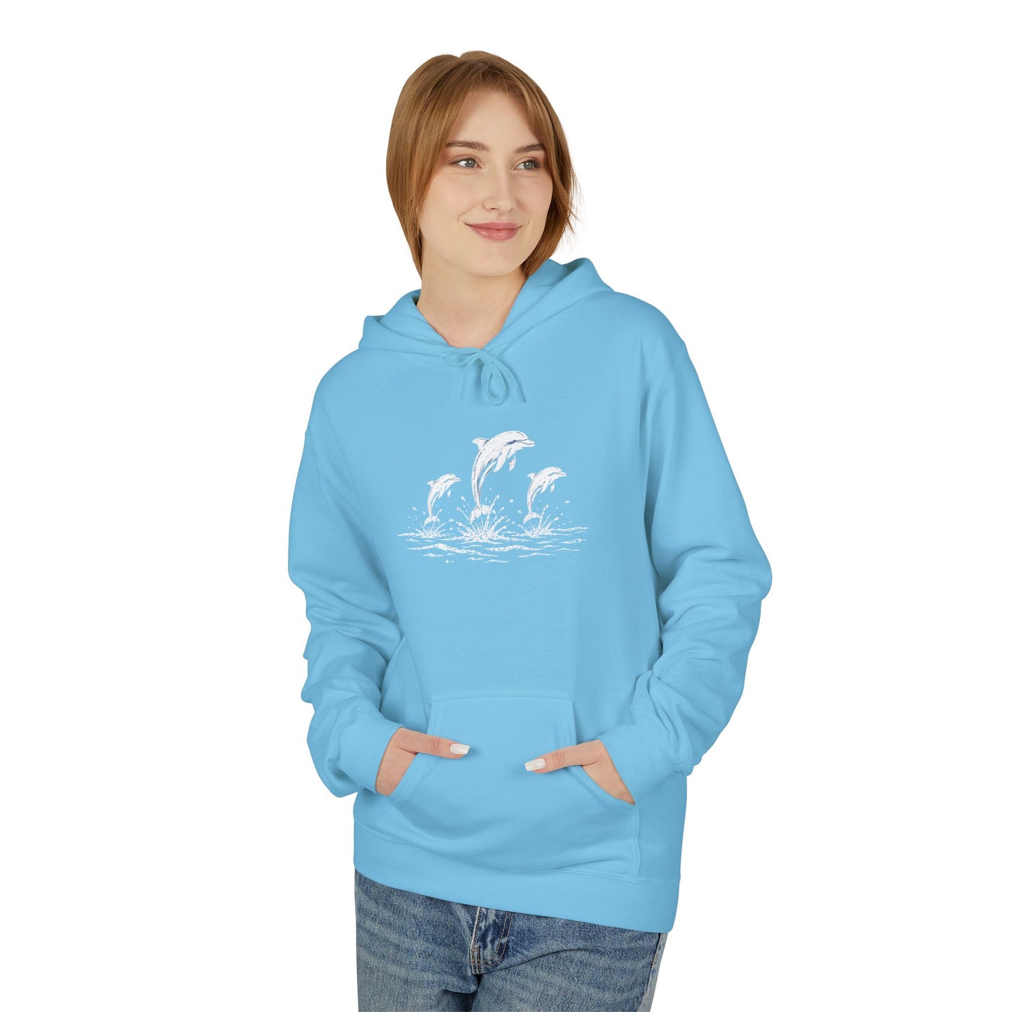 Dolphin Trio Hoodie Graphic Pullover