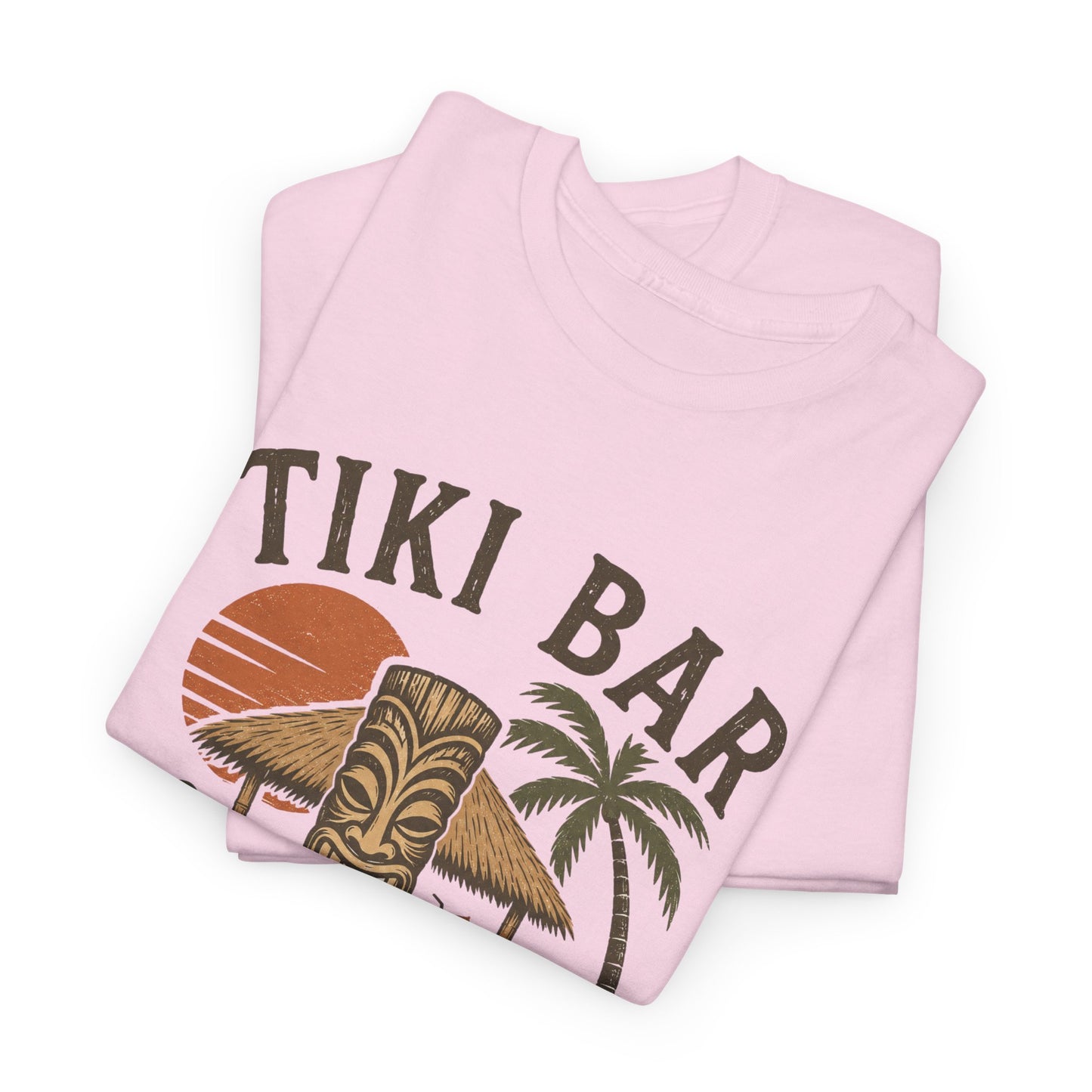 Tiki Bar Vintage Sunset Tee — Tropical Luau Beach Shirt