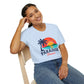 Paradise Found T‑Shirt — Retro Sunset Palm Beach Tee