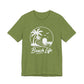 Beach Life T-Shirt – Palm Tree Sunset Graphic Tee
