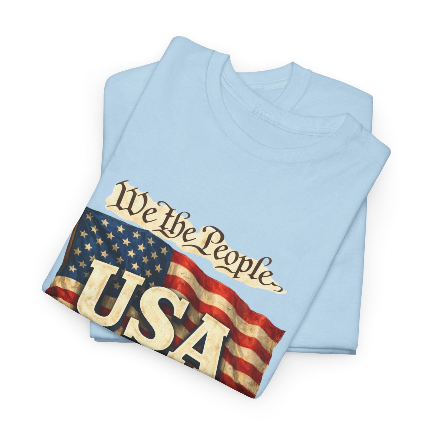 USA 250 Years Vintage Flag T-Shirt — "We the People" Patriotic Tee