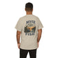 T-Shirt — "Never Too Old to Fish" Fishing Tee (Sunset Lake Design)