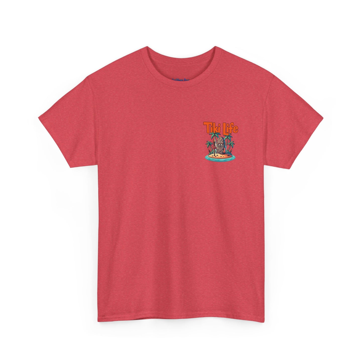 Tiki Life Island Tee - Unisex Heavy Cotton T-Shirt