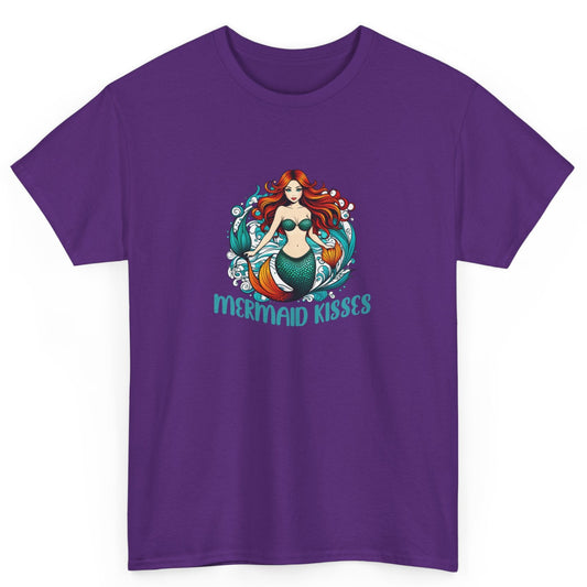 Mermaid Kisses Unisex Heavy Cotton Tee – Fun, Relaxed Vibe for Ocean Lovers