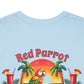 Red Parrot Sandy Beach Bar Unisex Casual Wear T-shirt