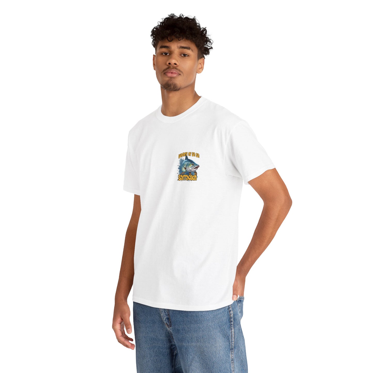 Barracuda Fishing Tee — "Beware of Ba Ba Barracuda" Graphic T-Shirt