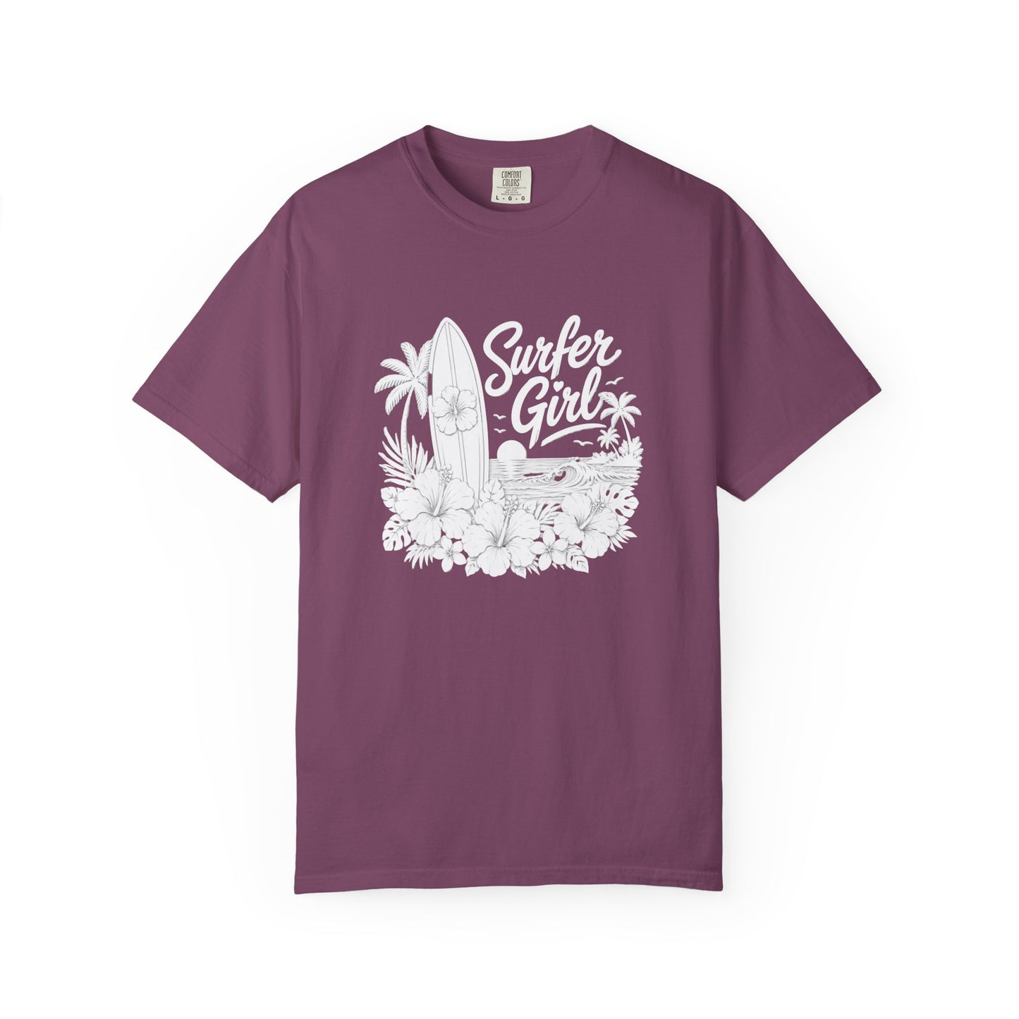 Surfer Girl Graphic Tee — Vintage Beach Surf T‑Shirt