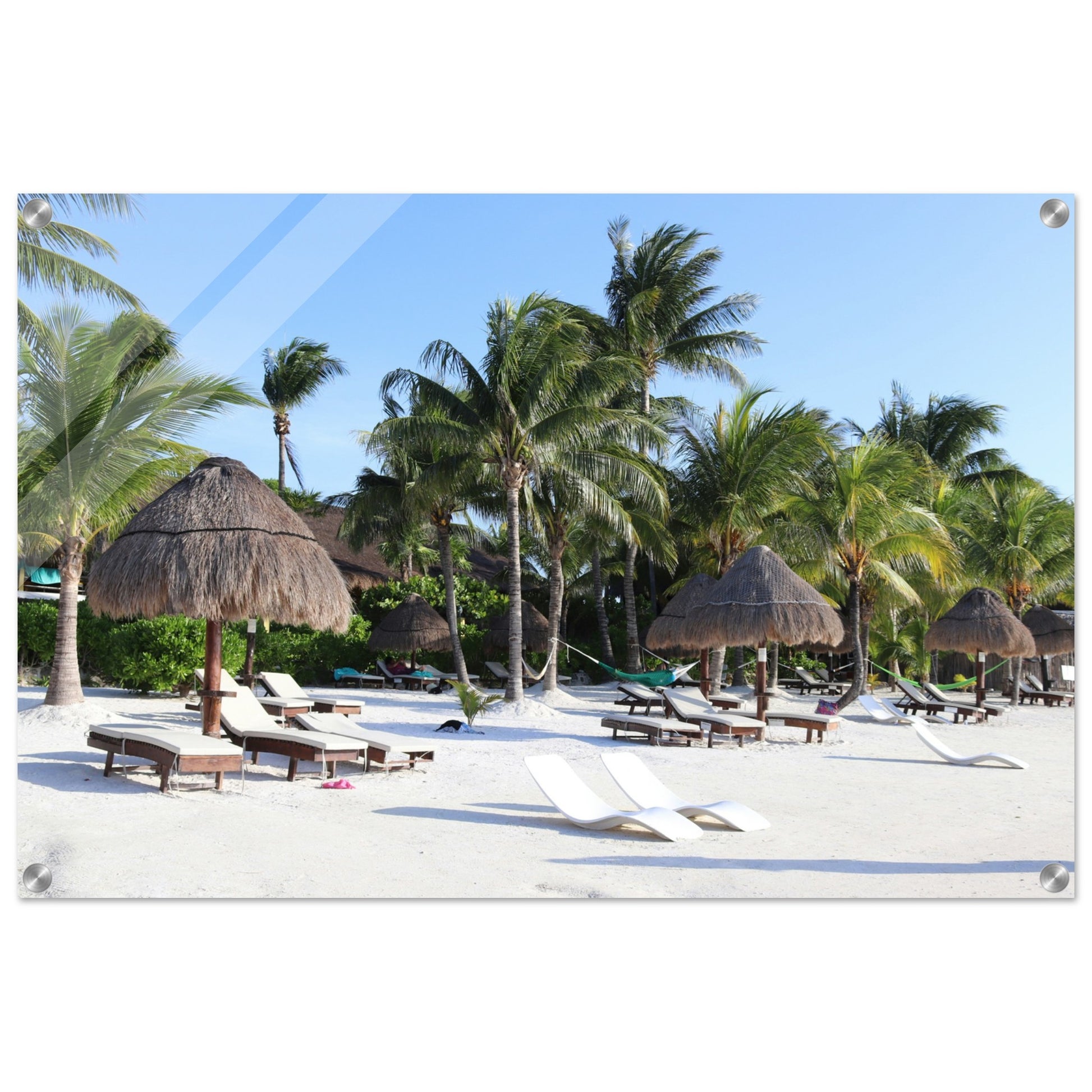 Beach Resort Acrylic Wall Print on Caribbean Rays