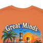 "Great Minds Drink A Like" Tropical Beach Liquor Graphic Tee
