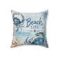 Crab Beach Life Spun Polyester Square Pillow