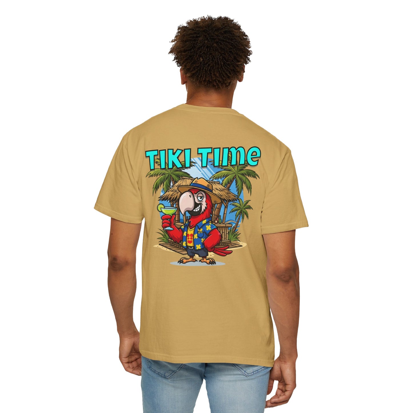 Tiki Time Party Parrot T-Shirt