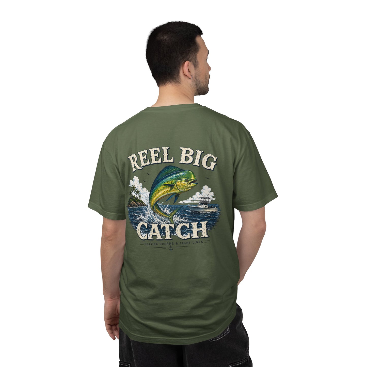 Reel Big Catch Mahi-Mahi T-Shirt, Bull Dolphin, Dorado