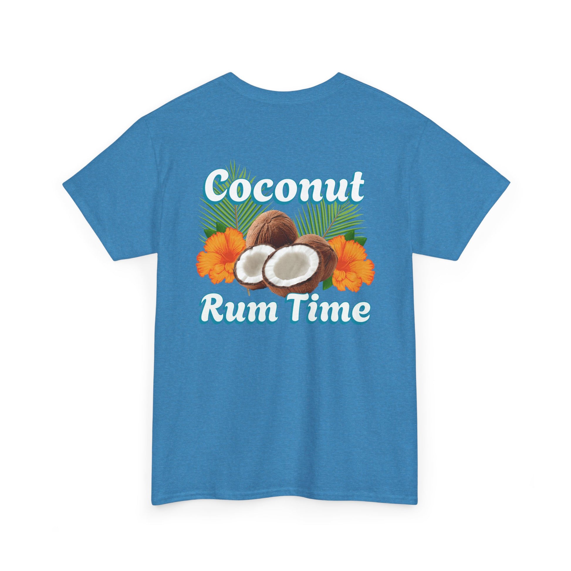 Coconut Rum Time Unisex Heavy Cotton Tee at Caribbean Rays