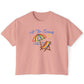 All The Beach Women's Boxy Tee – Beach Umbrella & Chair Summer Shirt by Caribbean Rays