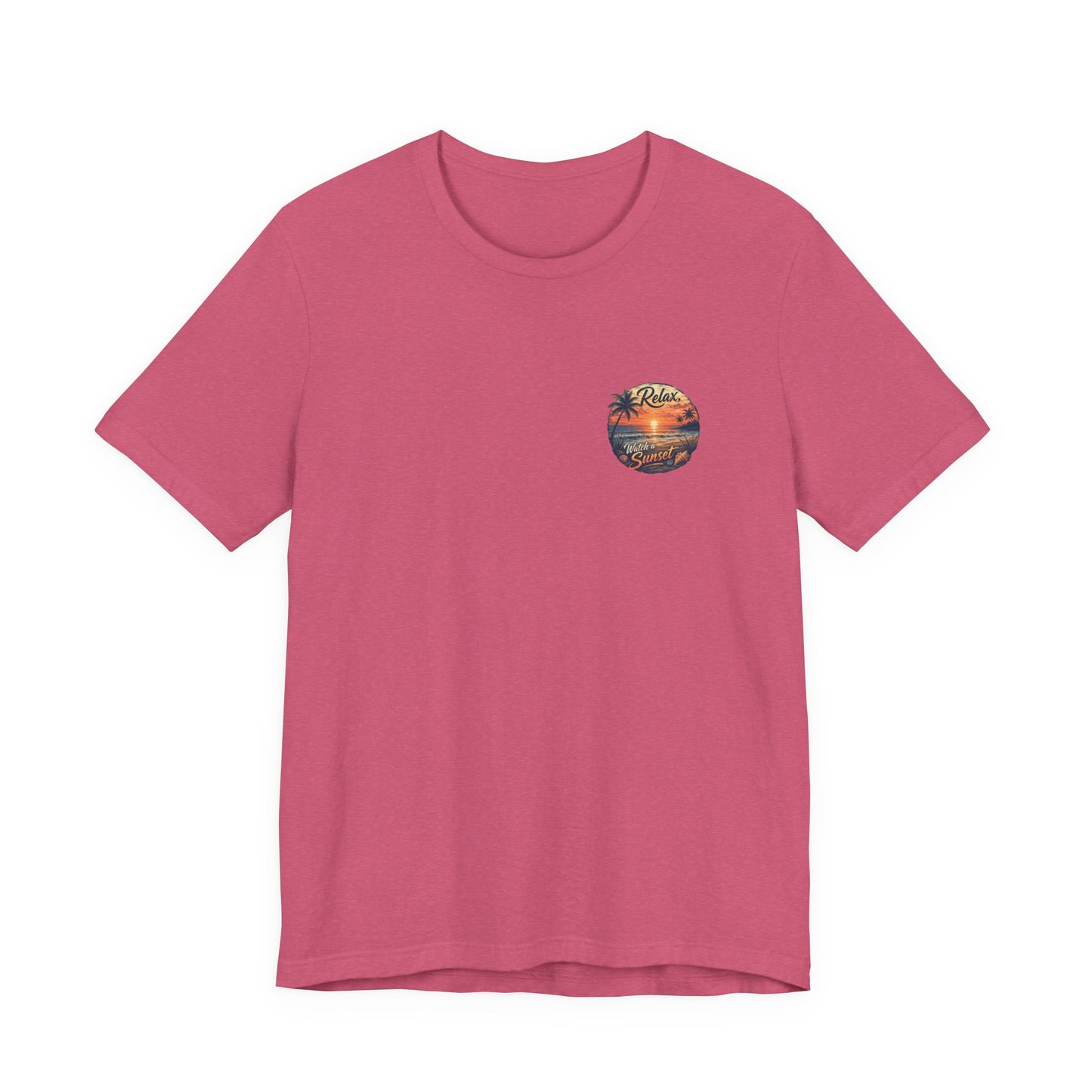 Sunset Beach Tee — "Relax Watch a Sunset" Graphic T-Shirt