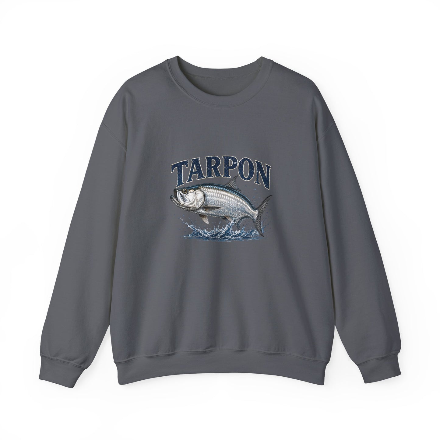 Tarpon Fishing Crewneck Sweatshirt — Vintage Tarpon Graphic Pullover