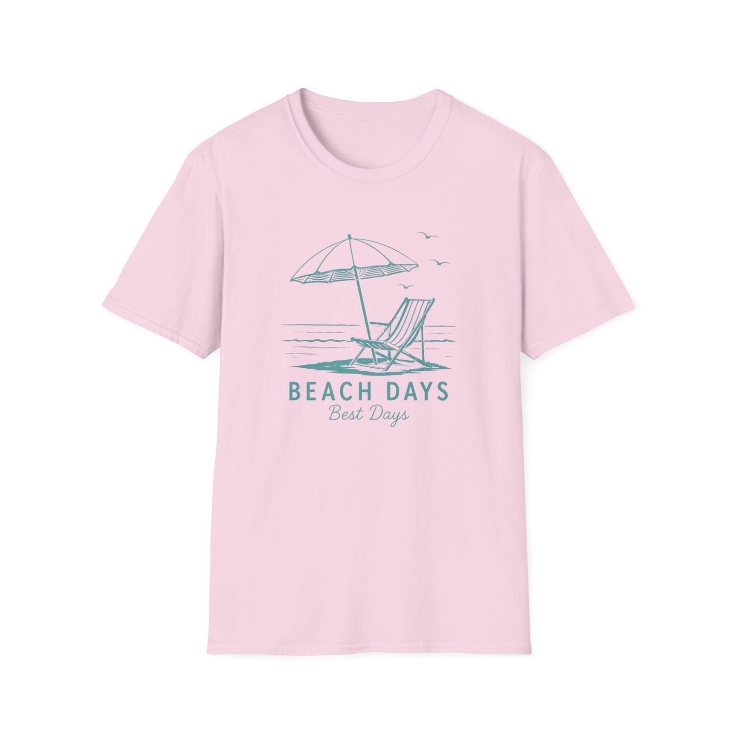 Beach Days T-Shirt — Relaxing Beach Chair & Umbrella Graphic