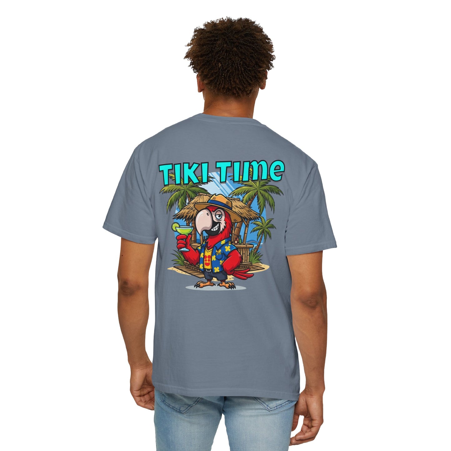 Tiki Time Party Parrot T-Shirt