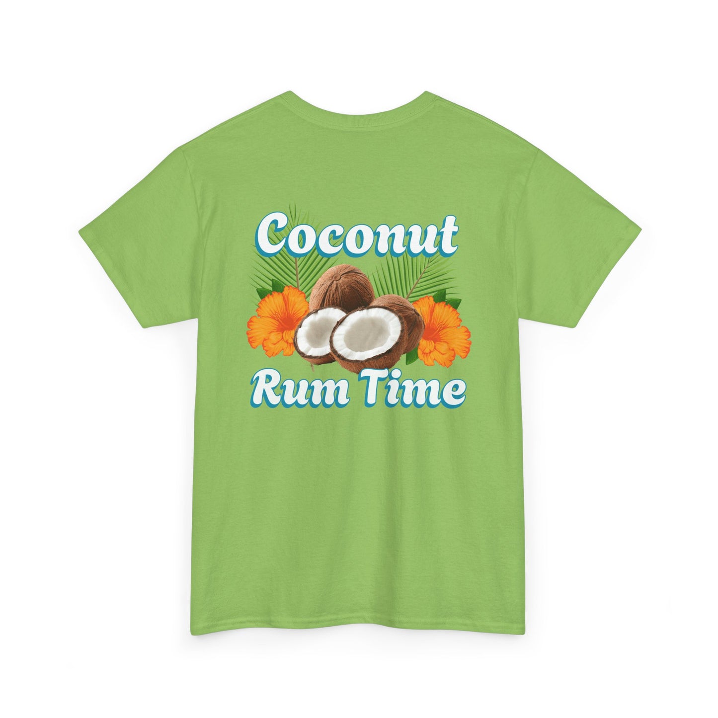 Coconut Rum Time Unisex Heavy Cotton Tee at Caribbean Rays