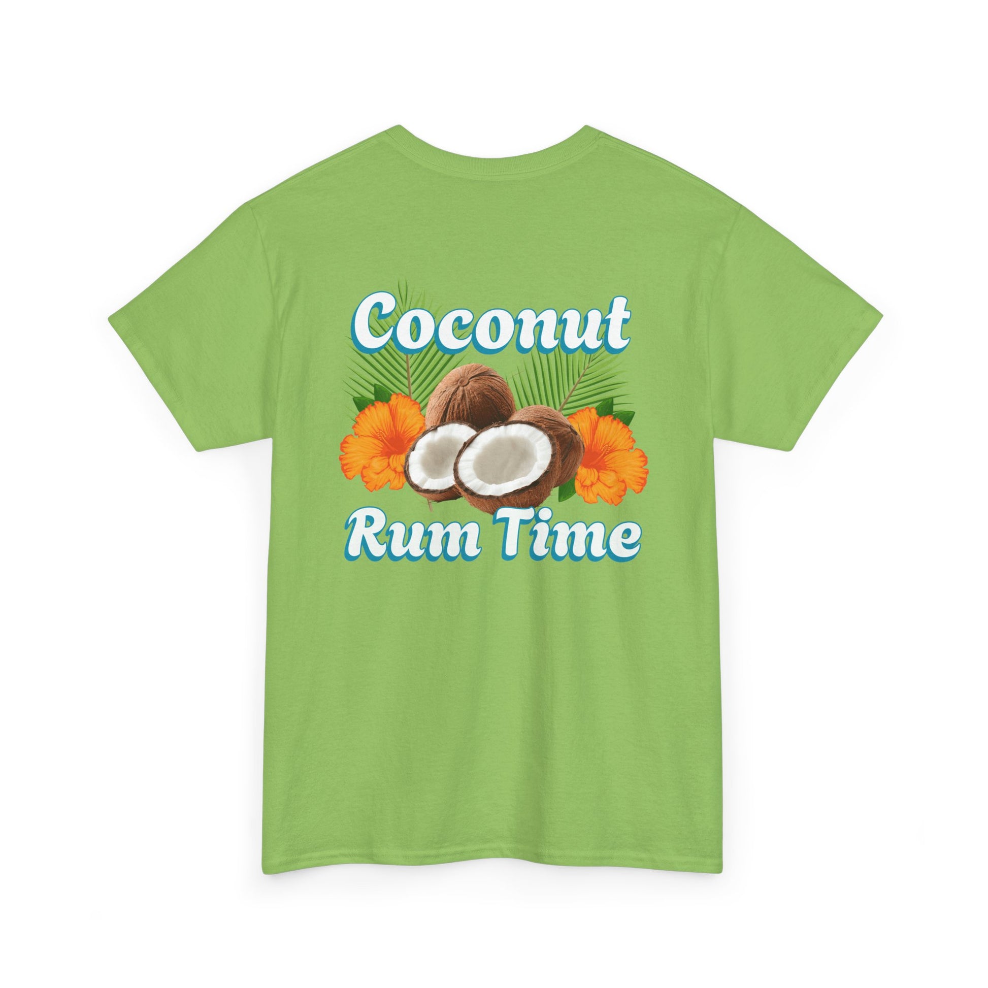 Coconut Rum Time Unisex Heavy Cotton Tee at Caribbean Rays