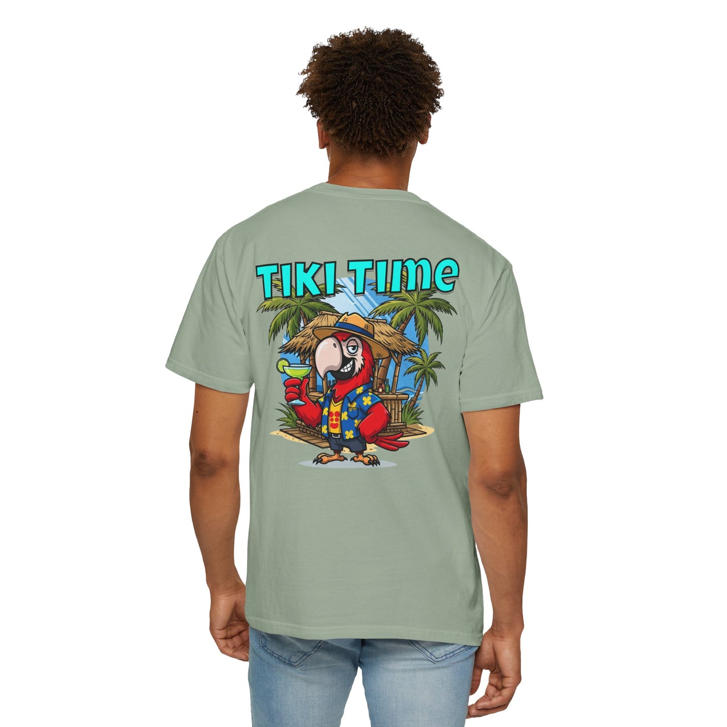 Tiki Time Party Parrot T-Shirt