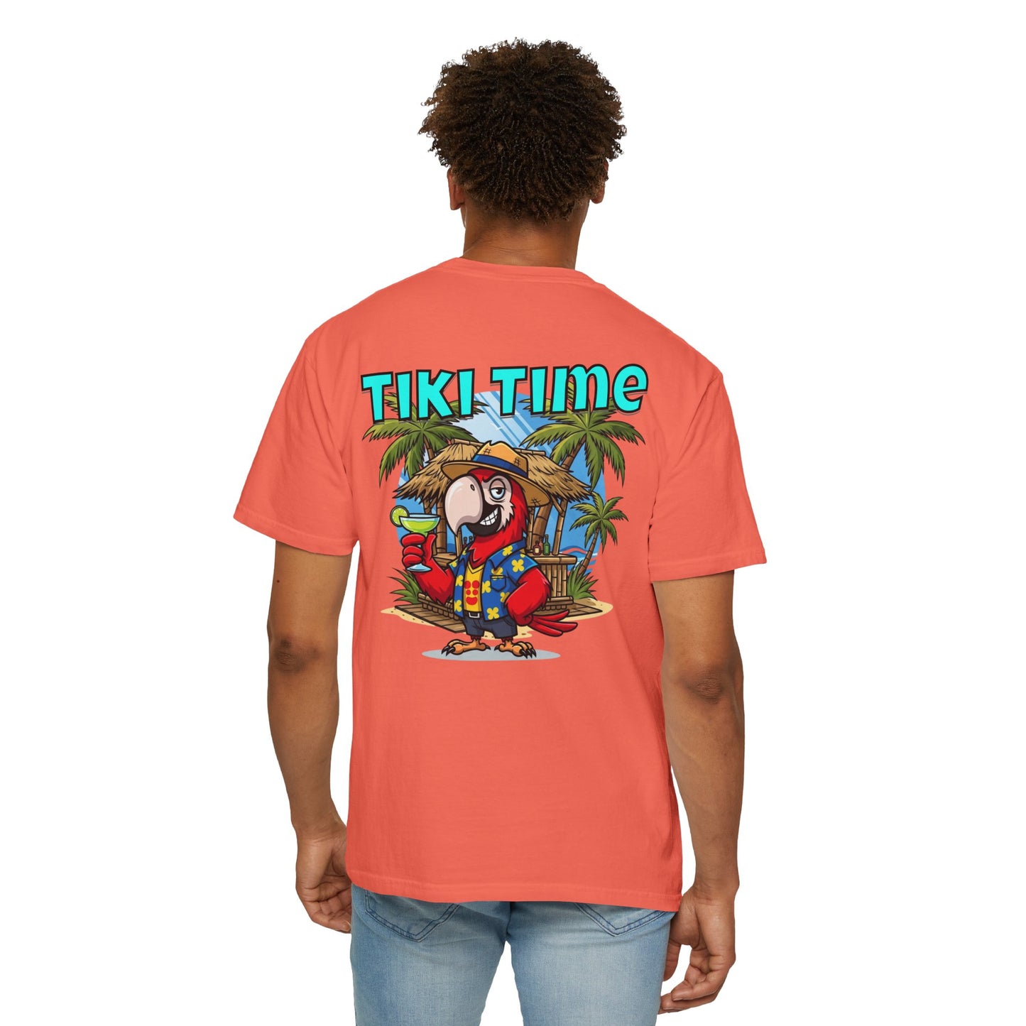 Tiki Time Party Parrot T-Shirt