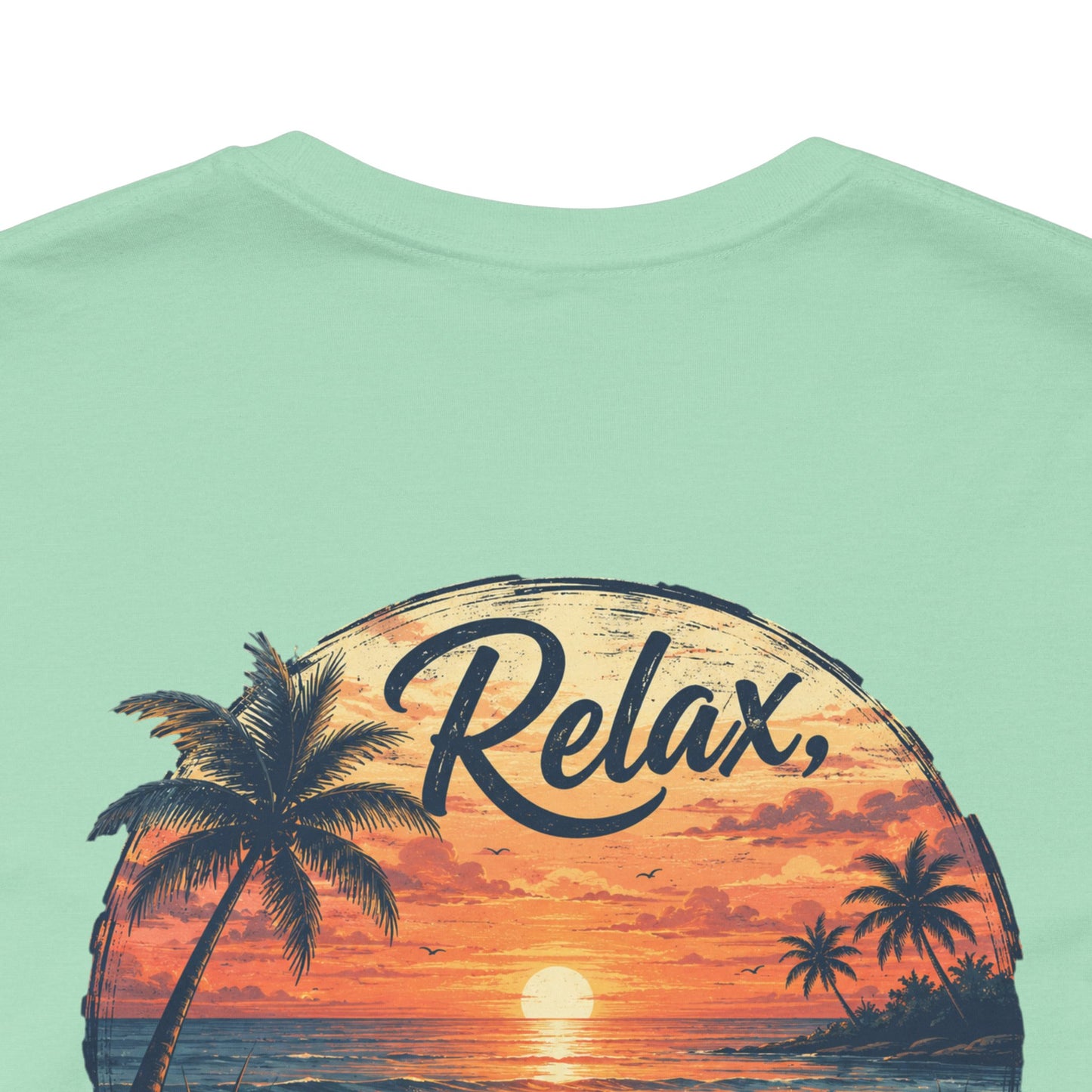 Sunset Beach Tee — "Relax Watch a Sunset" Graphic T-Shirt