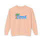 Beach Graphic Crewneck Sweatshirt — Palm Tree Retro Surf Vibe
