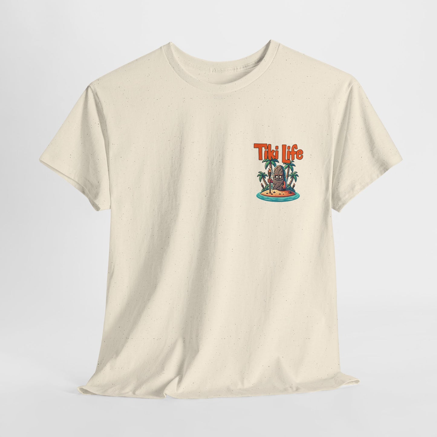 Tiki Life Island Tee - Unisex Heavy Cotton T-Shirt