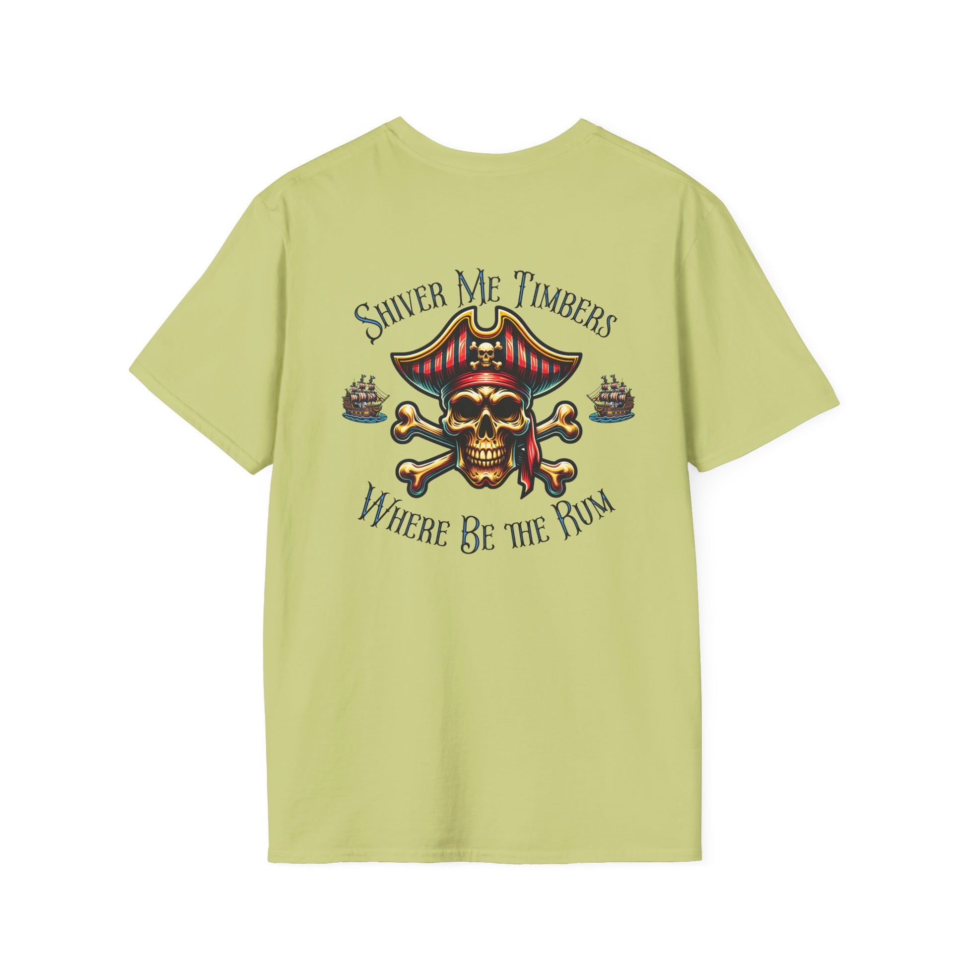 Shiver Me Timbers Unisex Softstyle T-Shirt by Caribbean Rays