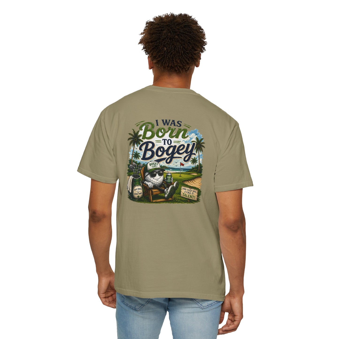 Born to Bogey T-Shirt — Retro Golf Skull Graphic Tee