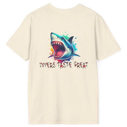 Diver's Taste Great Unisex Softstyle T-Shirt - Fun Fishing Tee at Caribbean Rays
