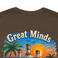 "Great Minds Drink A Like" Tropical Beach Liquor Graphic Tee