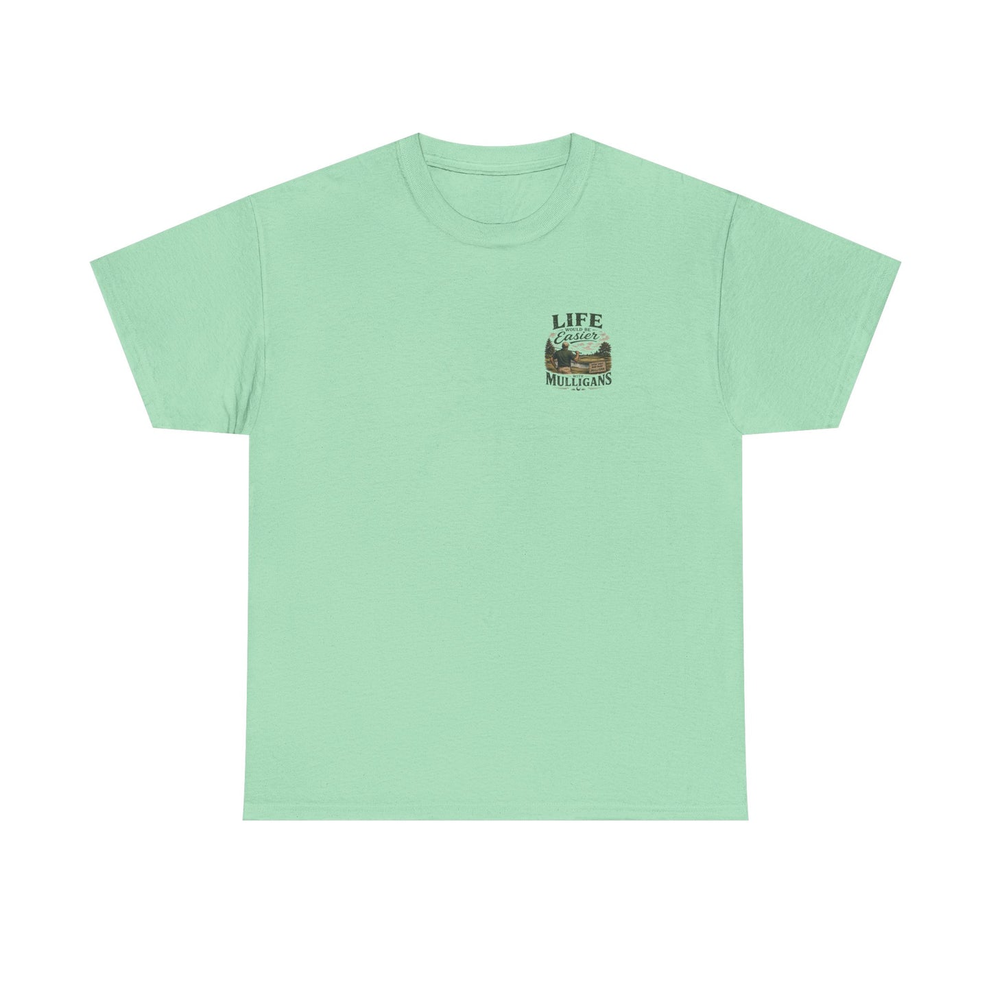 Mulligans Golf T-Shirt — “Life Would Be Easier With Mulligans” Vintage Golf Tee