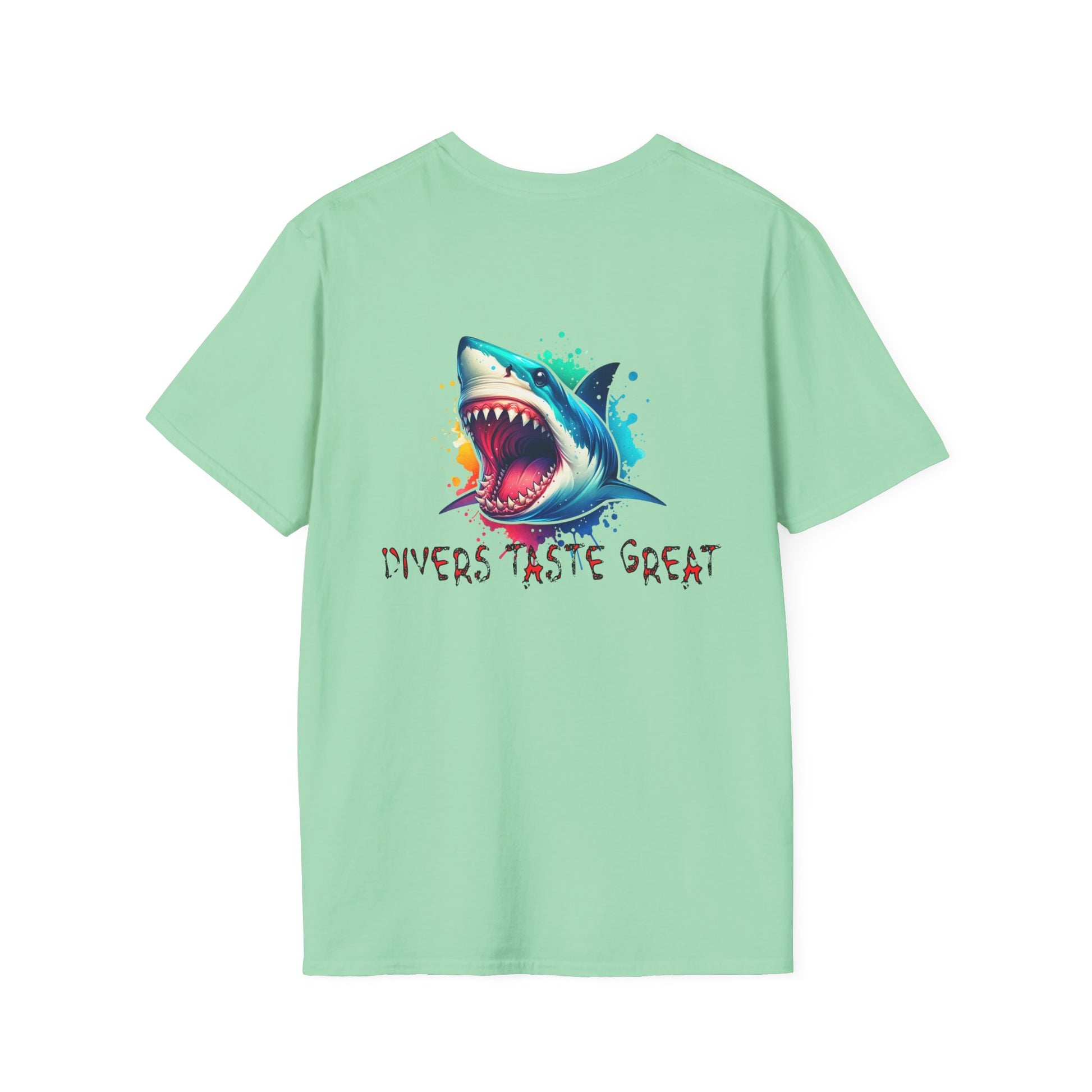 Diver's Taste Great Unisex Softstyle T-Shirt - Fun Fishing Tee on Caribbean Rays